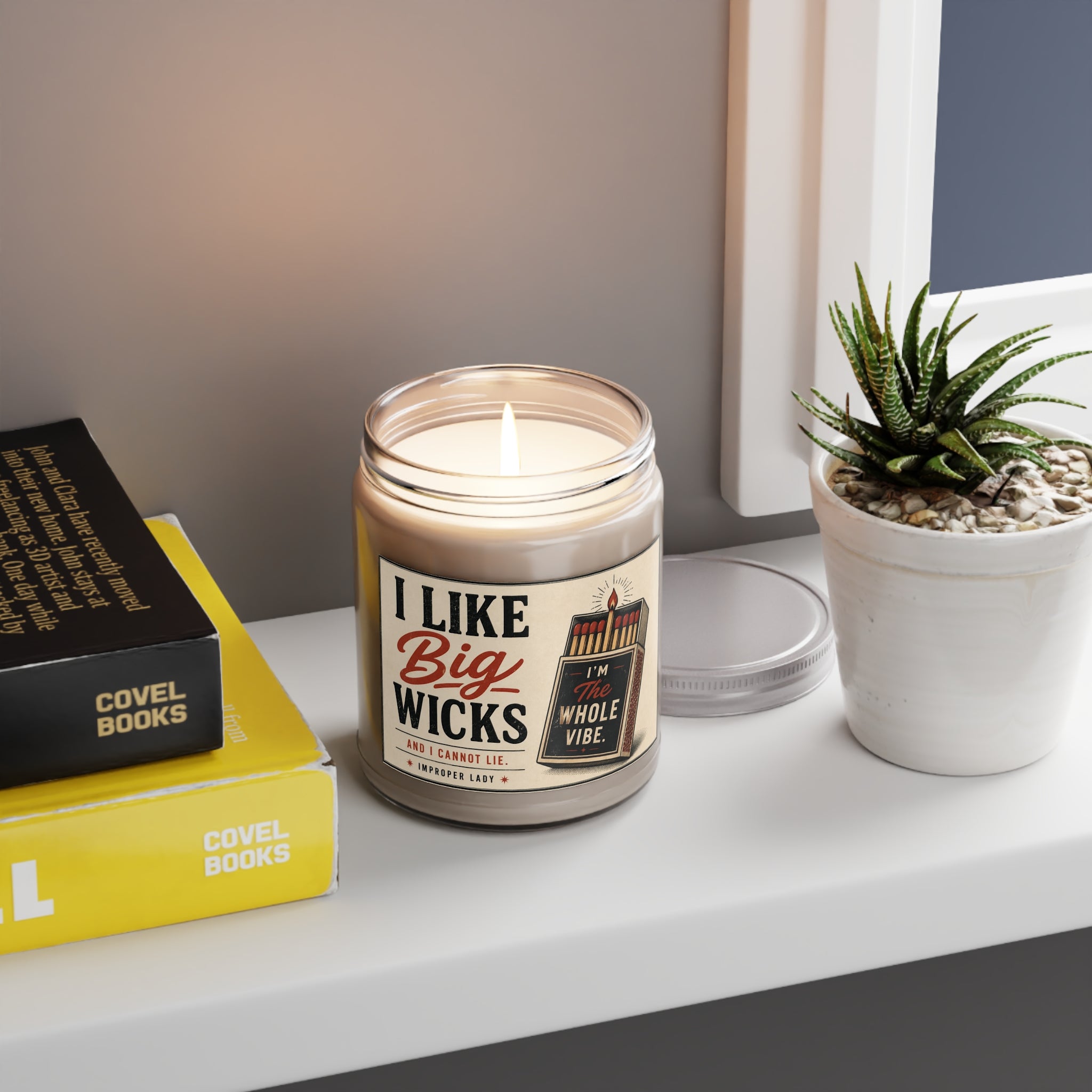 I Like Big Wicks 9oz Soy Candle — Funny Vintage Matchbox Scented Candle
