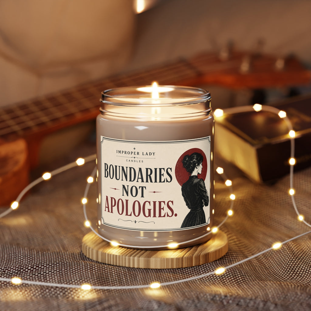 Soy Candle — "Boundaries Not Apologies" 9oz