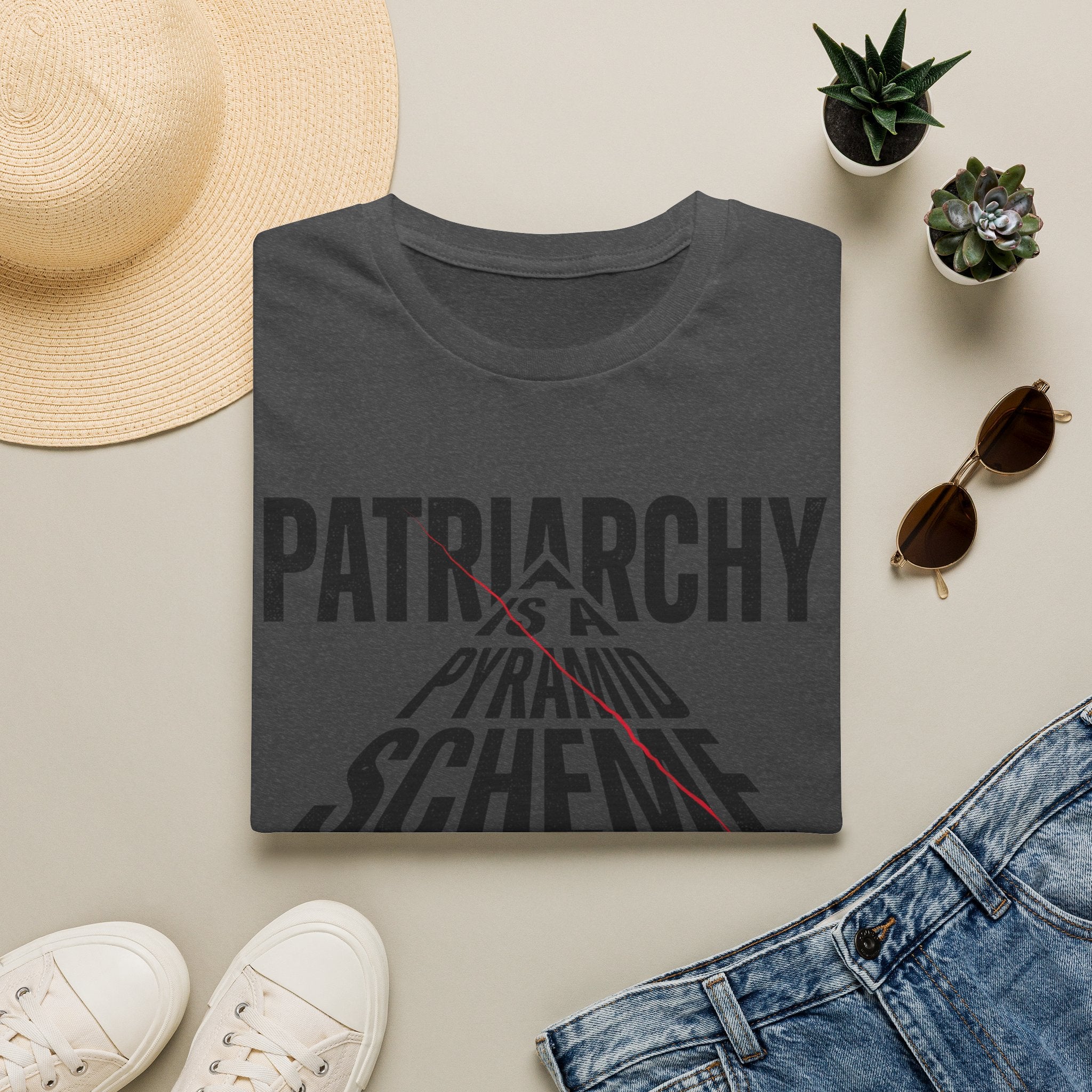 T-Shirt — "Patriarchy Is A Pyramid Scheme for Mediocre Men" Feminist Graphic Tee