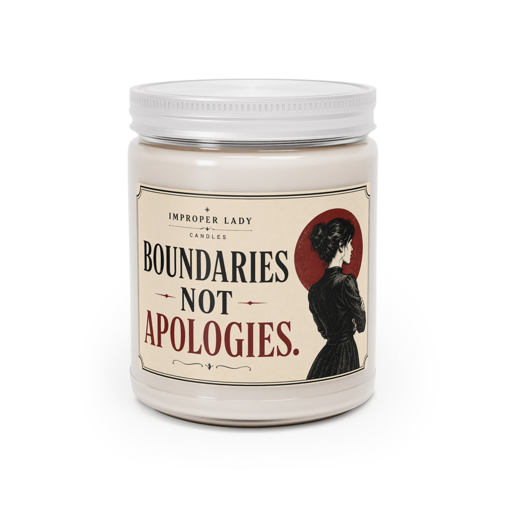 Soy Candle — "Boundaries Not Apologies" 9oz