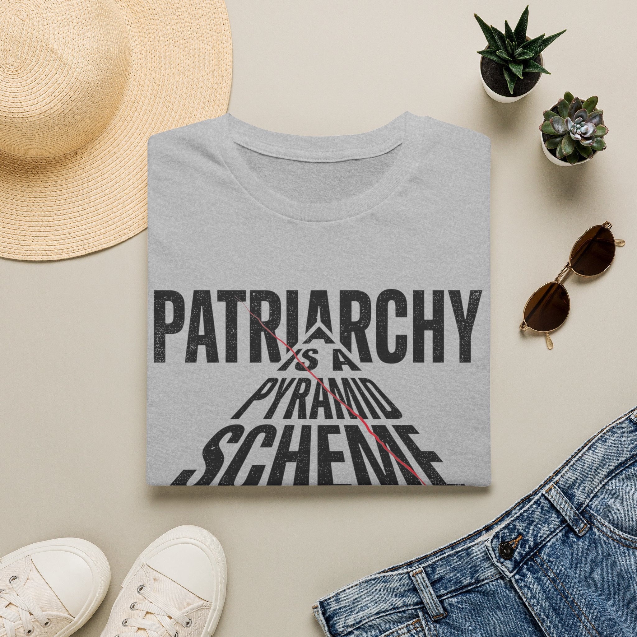 T-Shirt — "Patriarchy Is A Pyramid Scheme for Mediocre Men" Feminist Graphic Tee