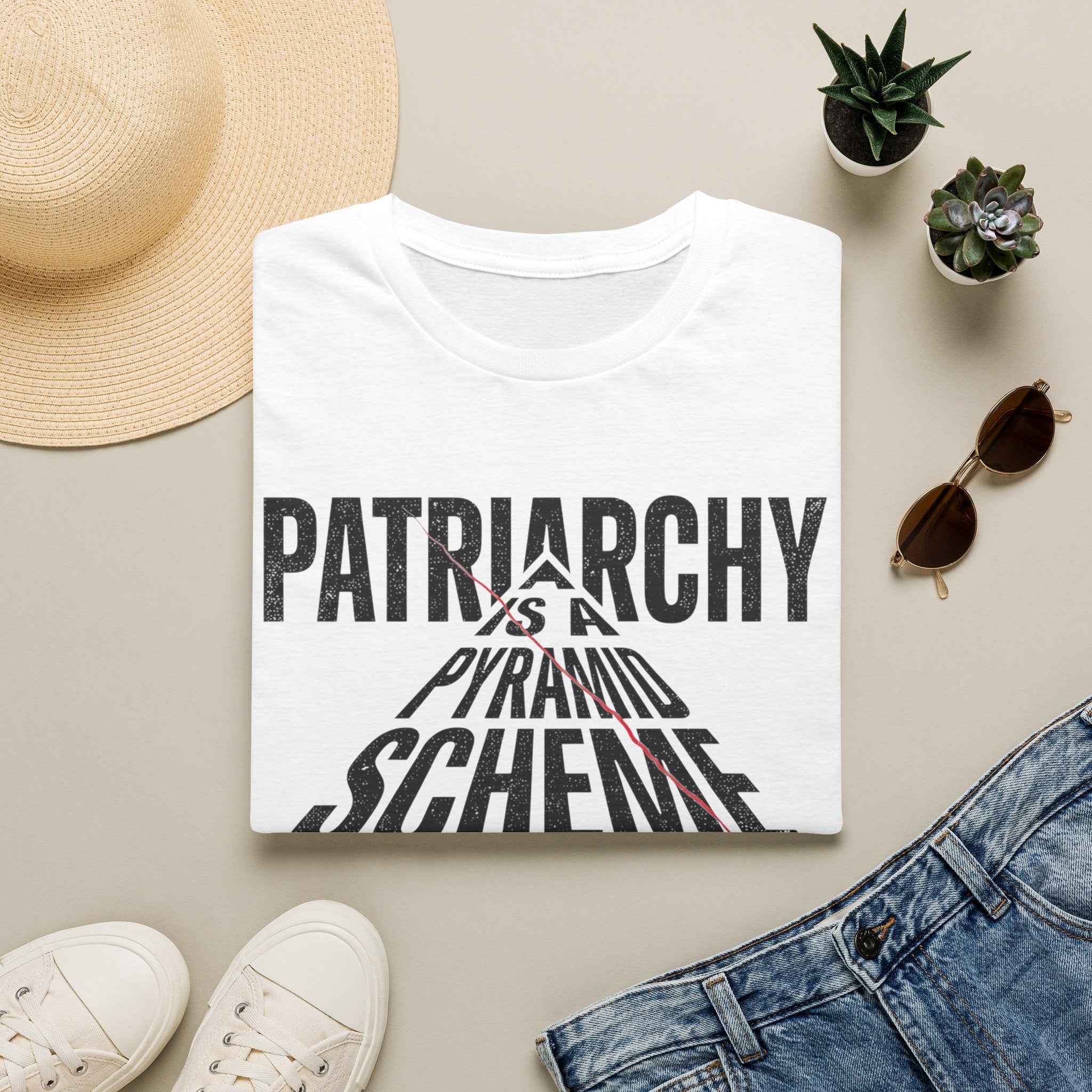 T-Shirt — "Patriarchy Is A Pyramid Scheme for Mediocre Men" Feminist Graphic Tee