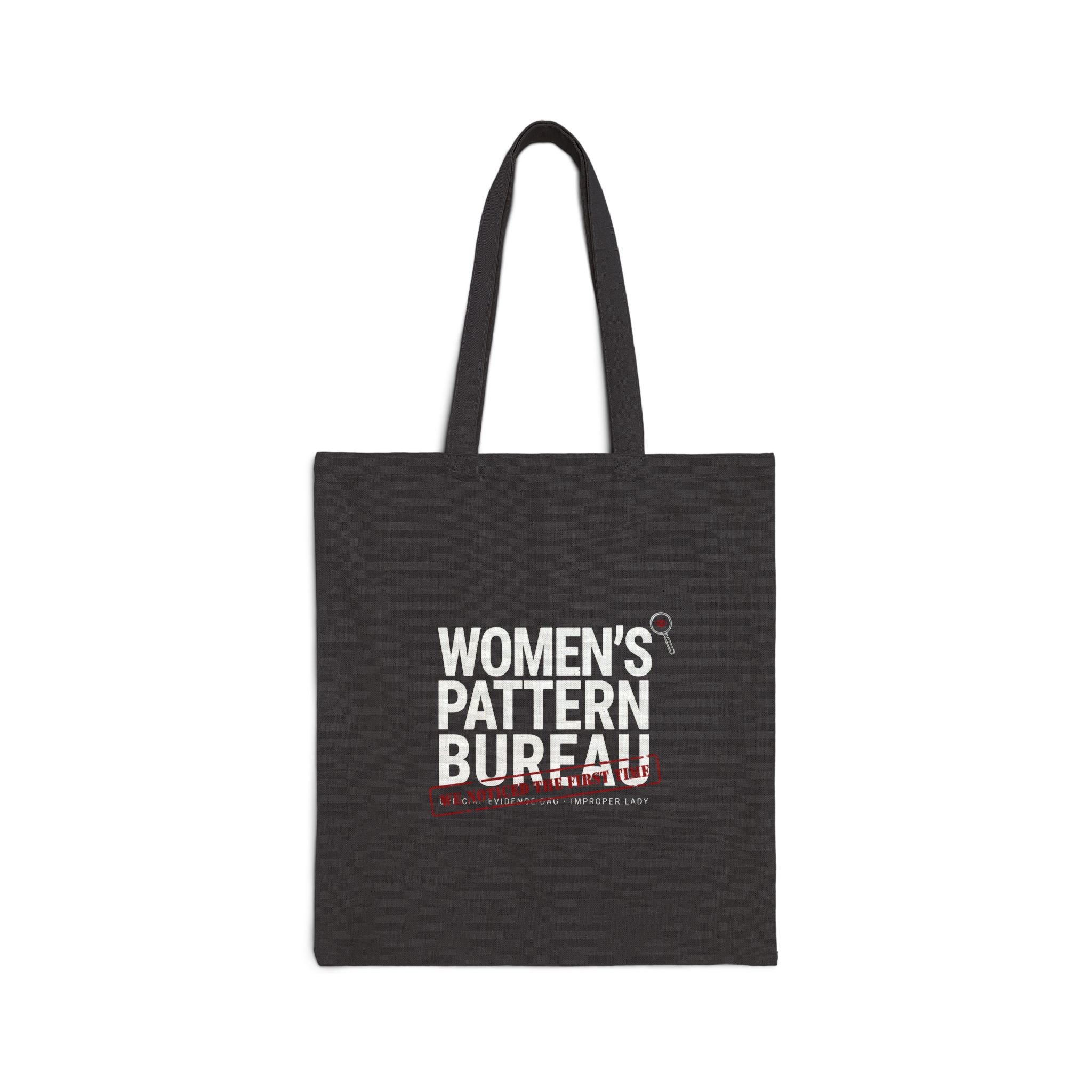 Women's Pattern Bureau Canvas Tote Bag — Feminist Graphic Market Tote
