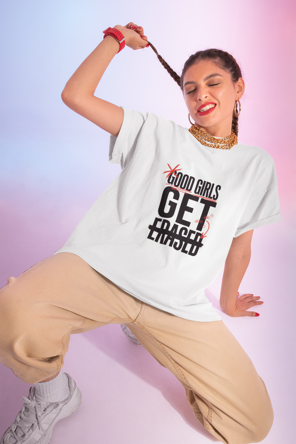 Good Girls Get Erased T-Shirt — Funny Engagement Proposal Tee