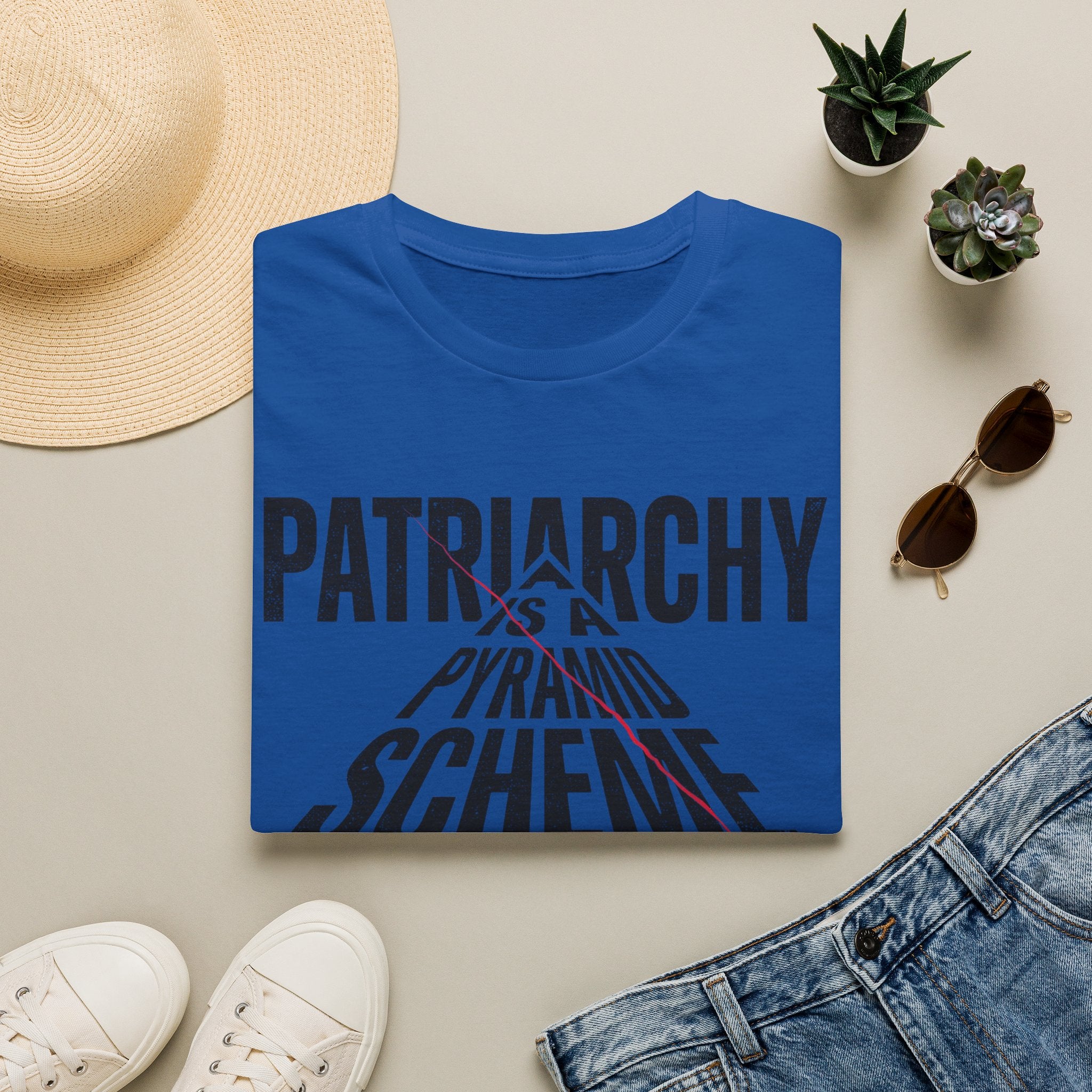 T-Shirt — "Patriarchy Is A Pyramid Scheme for Mediocre Men" Feminist Graphic Tee