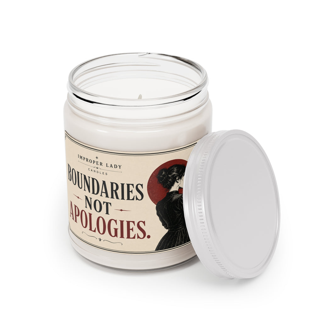 Soy Candle — "Boundaries Not Apologies" 9oz