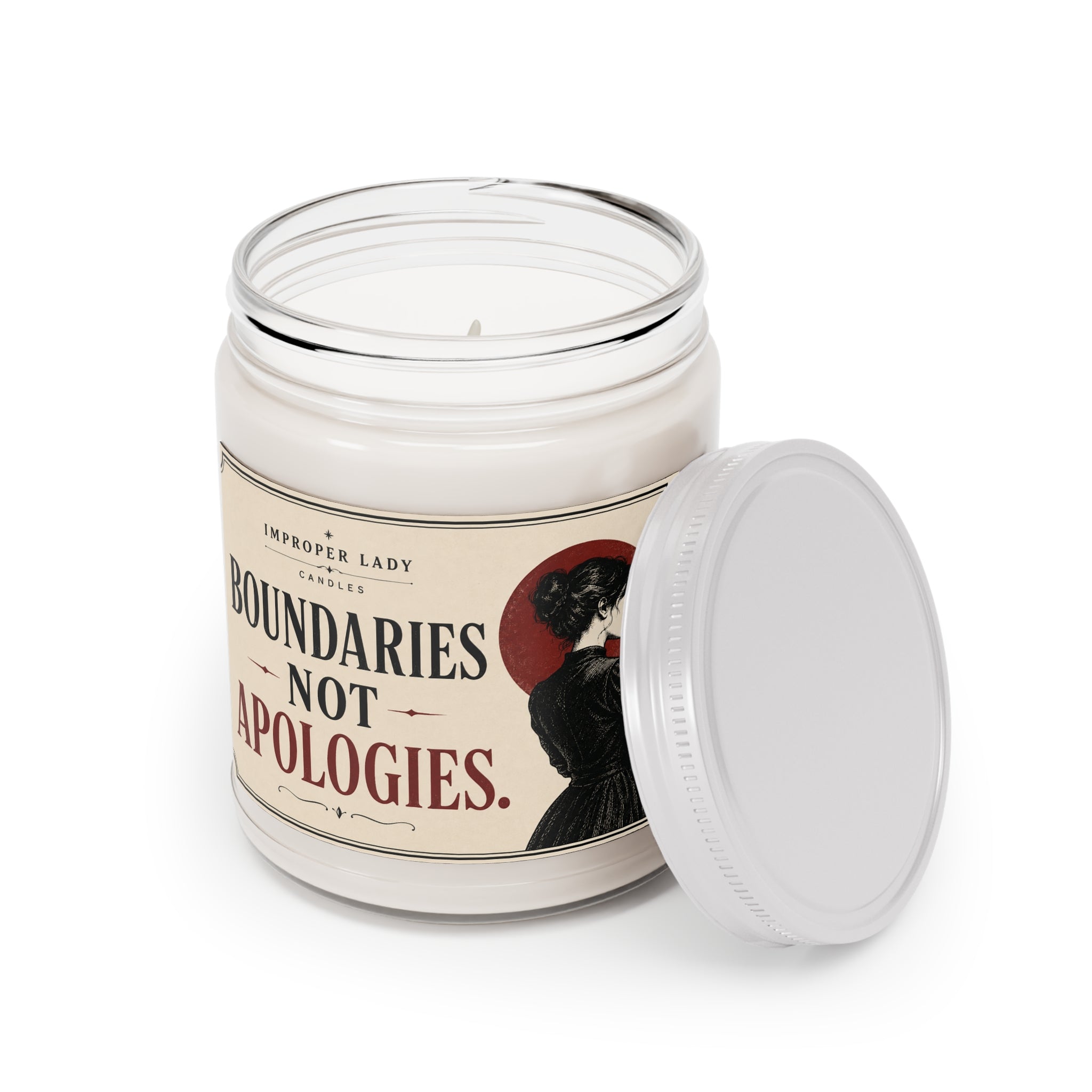 Soy Candle — "Boundaries Not Apologies" 9oz