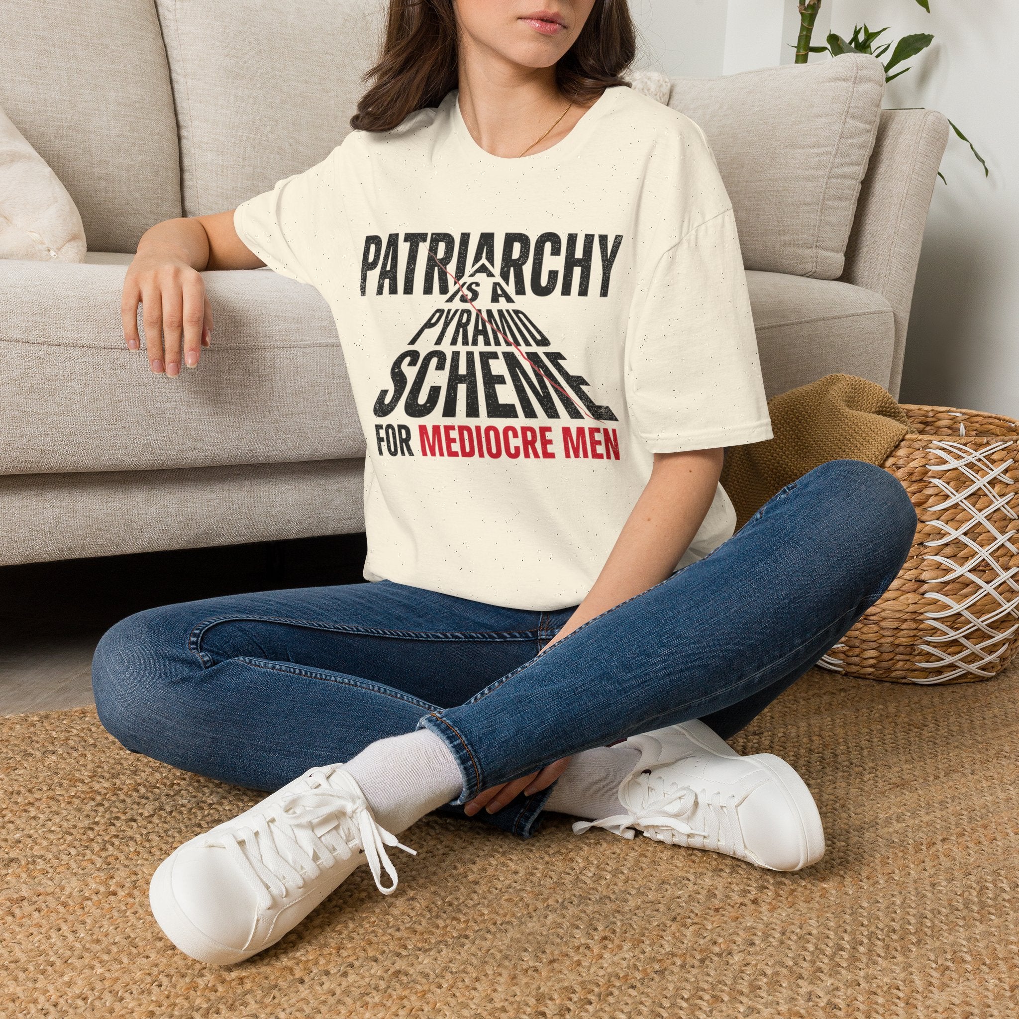 T-Shirt — "Patriarchy Is A Pyramid Scheme for Mediocre Men" Feminist Graphic Tee