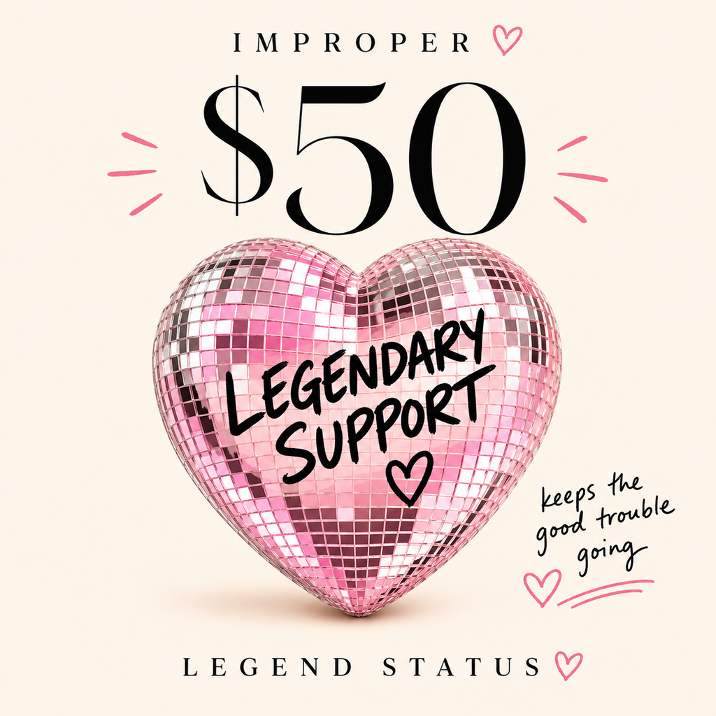 IMPROPER $50 tip — legendary support