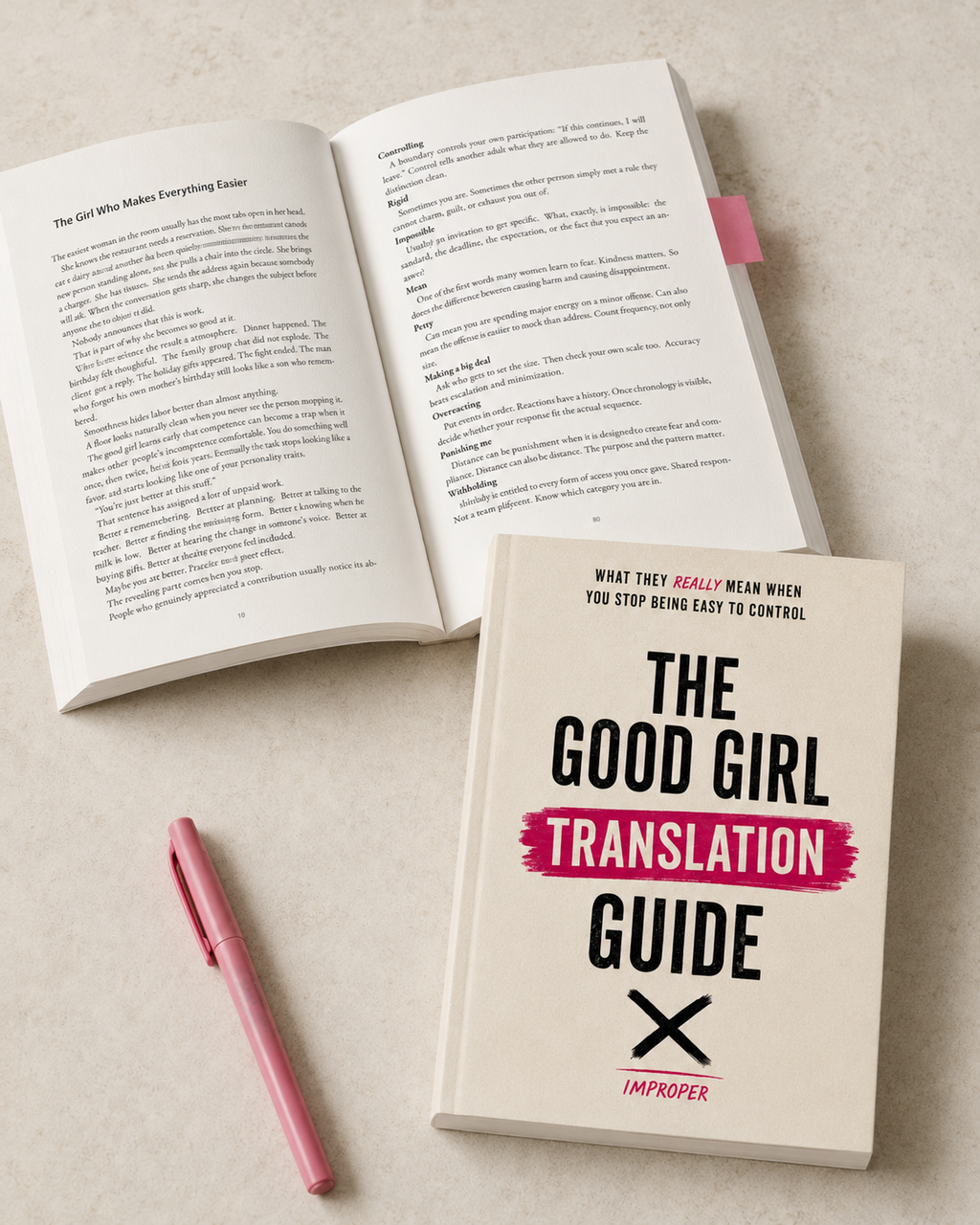 The Good Girl Translation Guide — Boundaries, Self-Respect & Saying No