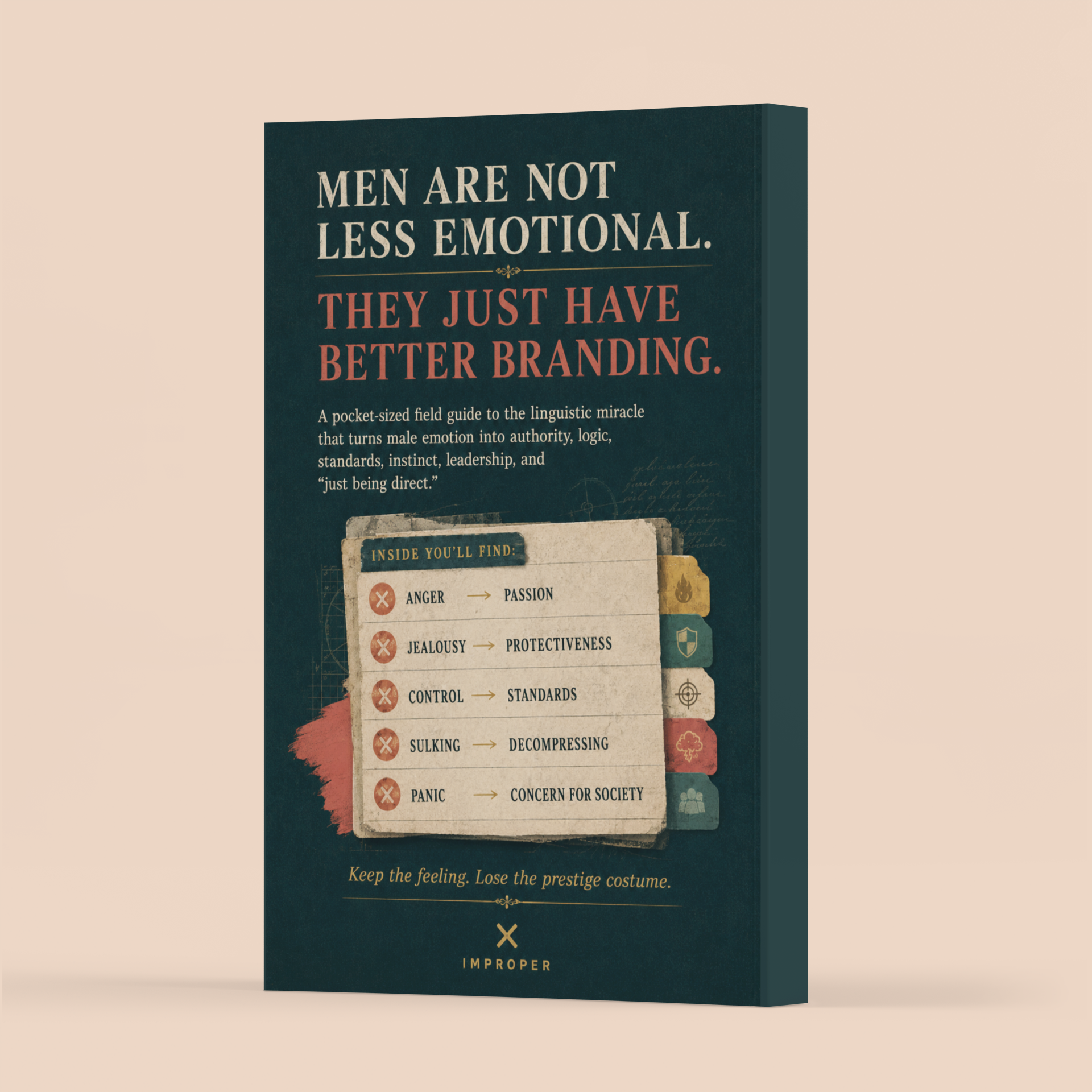 The Male Emotion Dictionary: What We Call Feelings When Men Have Them